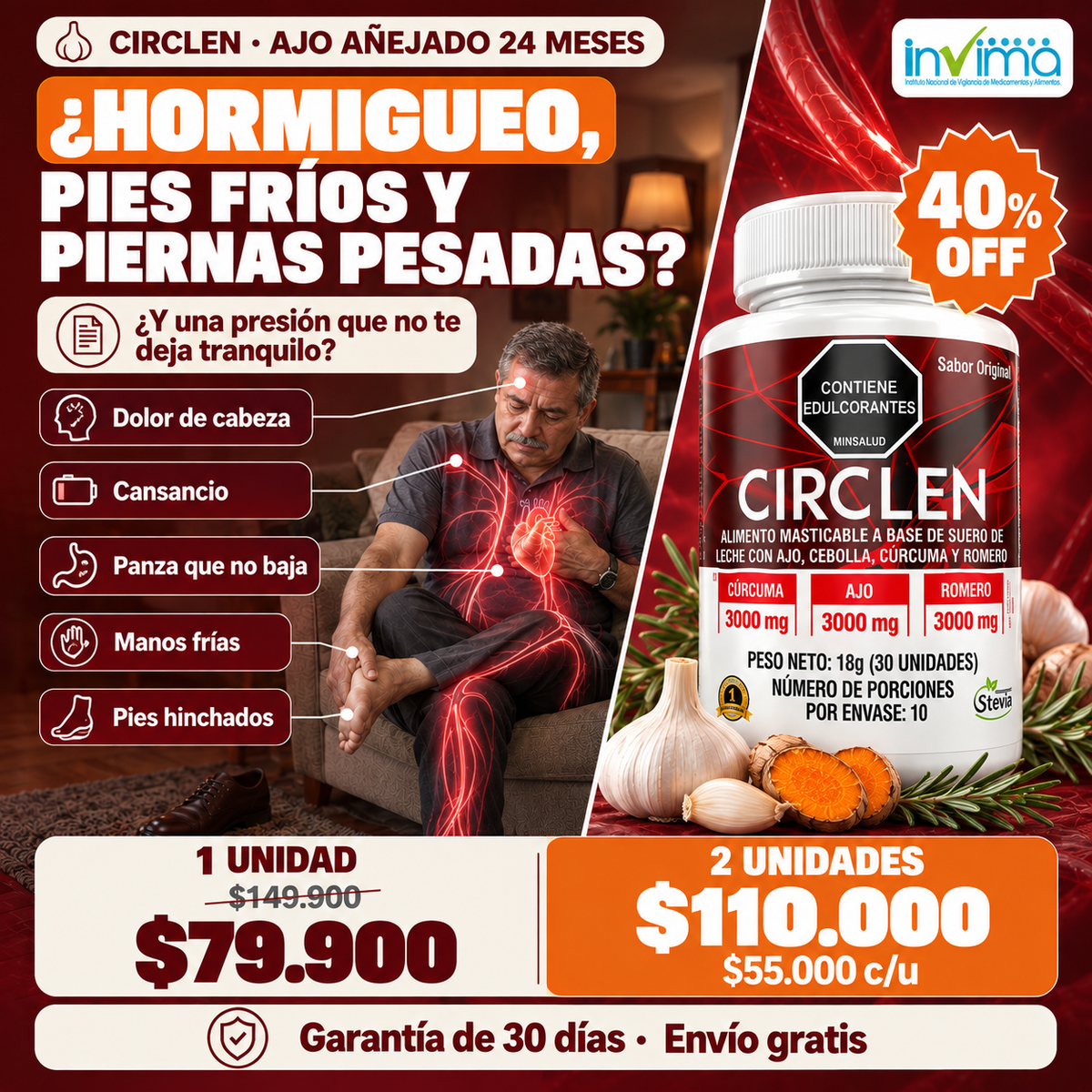 CIRCLEN™ | Controla la presión y mejora la circulación